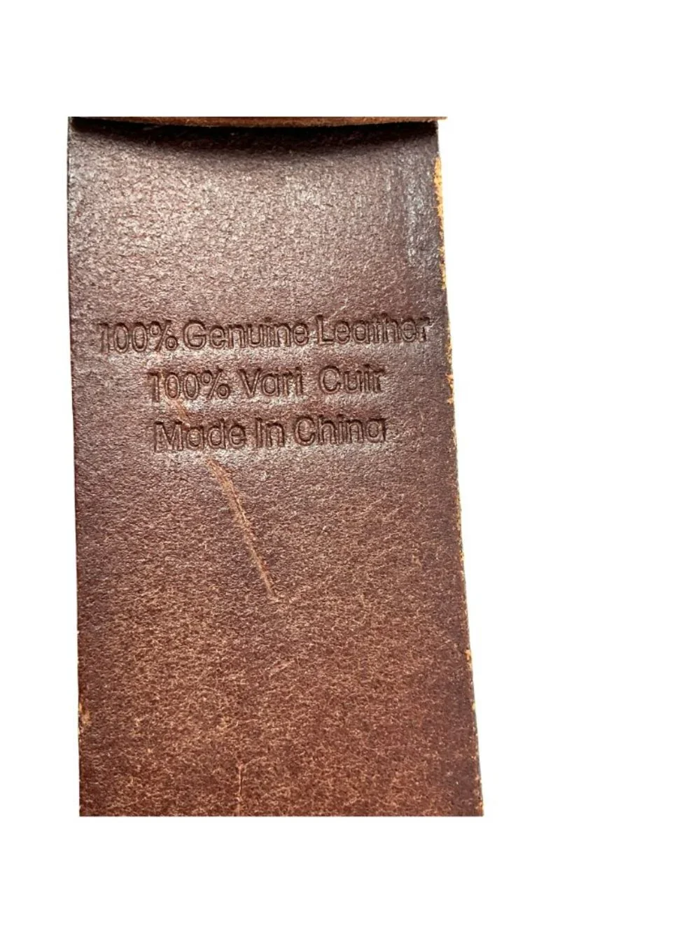 Hollister Wide Genuine Leather Roller Buckle Belt Mens 28 Brown